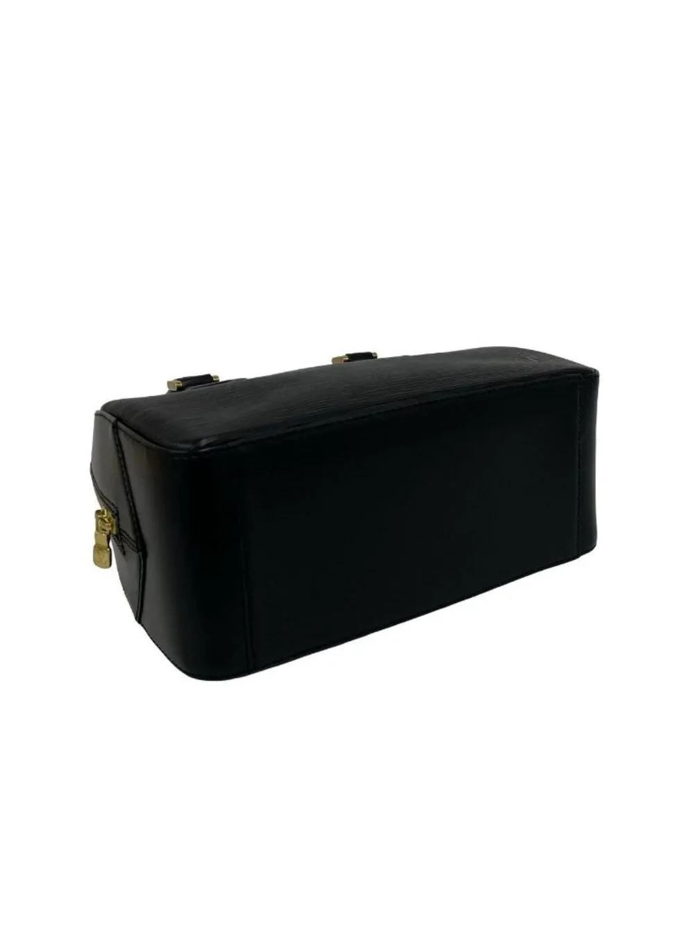 Louis Vuitton Vintage Blanc Epi Leather Boston Bag Noir